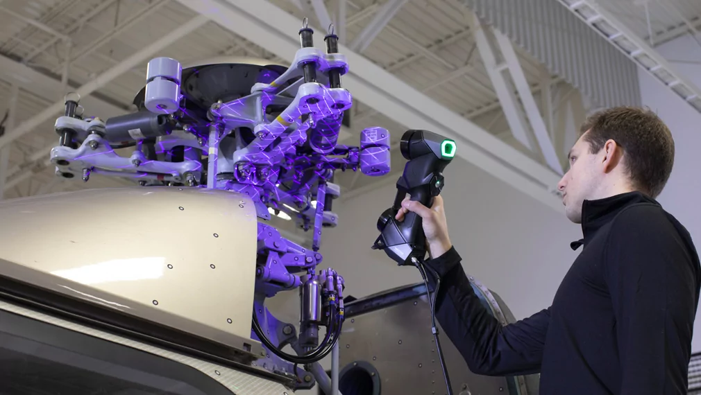 HandyScan BLACK 3D Scanner in action