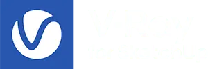 v ray for sketchup Logo White